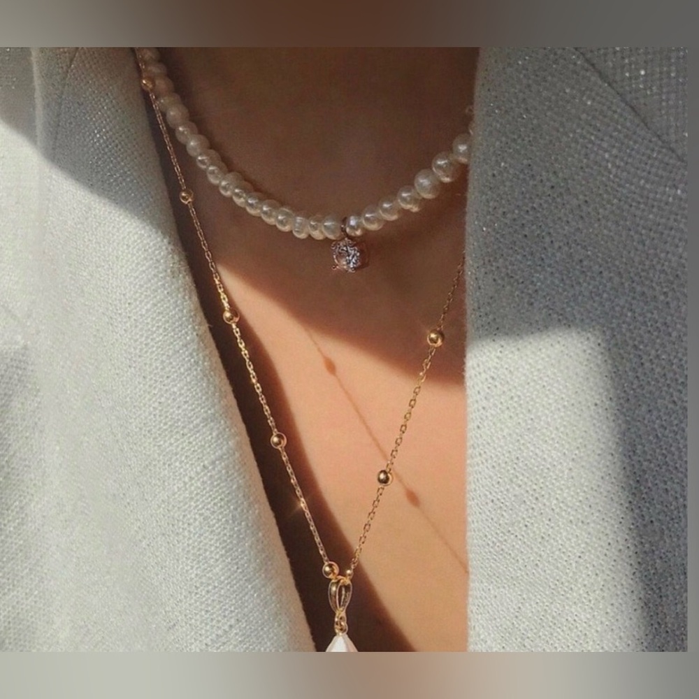 AVEC New York - MATILDE STONE LITTLE PEARL NECKLACE